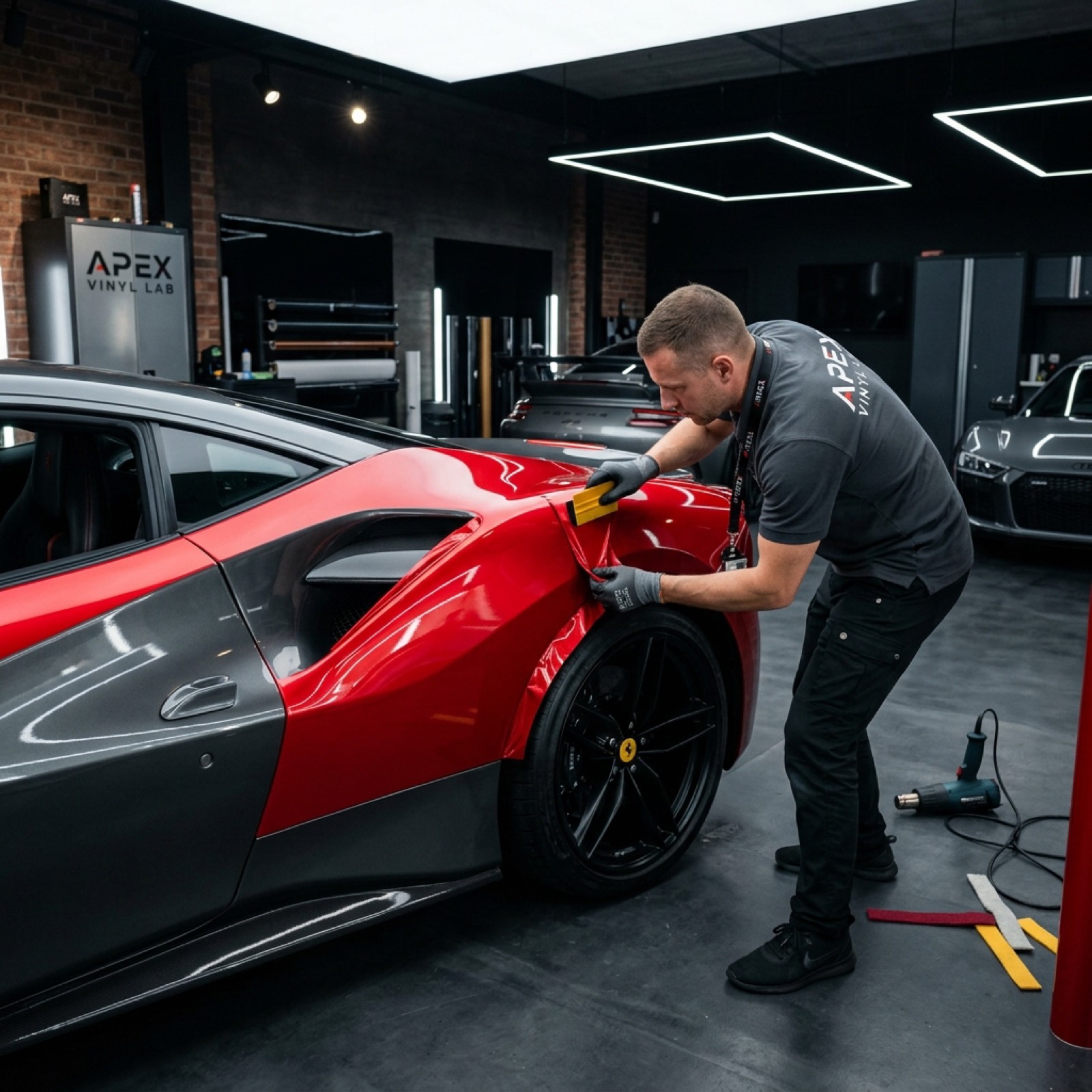 Precision film wrapping detail at Detailing Spiders