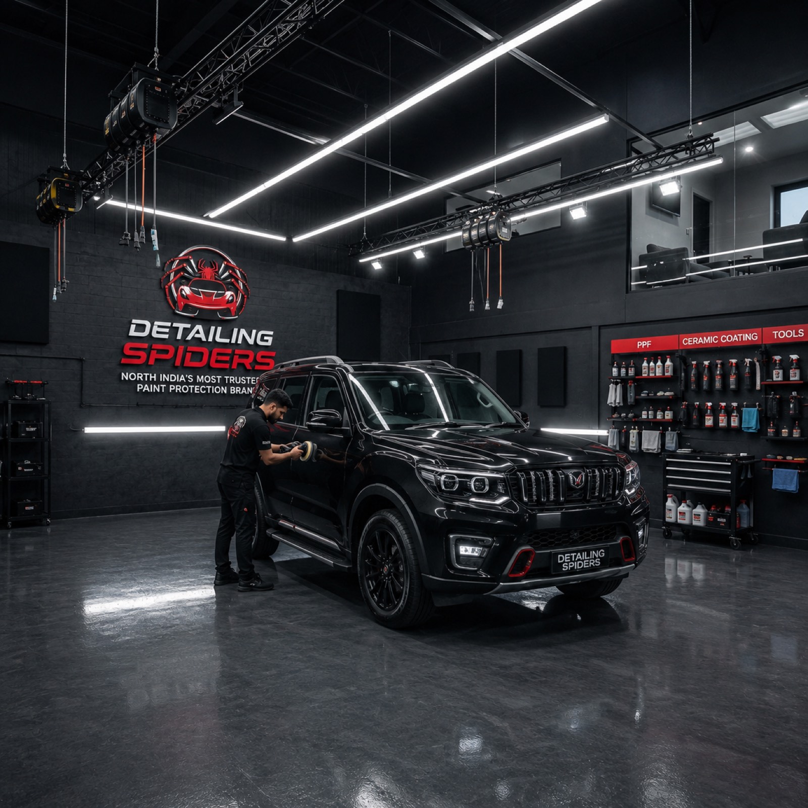 Ceramic coating — deep gloss finish at Detailing Spiders